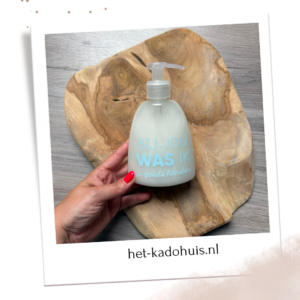 Handzeep bedankje
