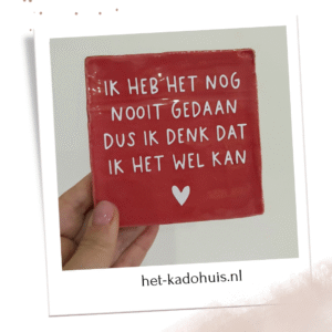 Tegel 'Nog nooit gedaan’